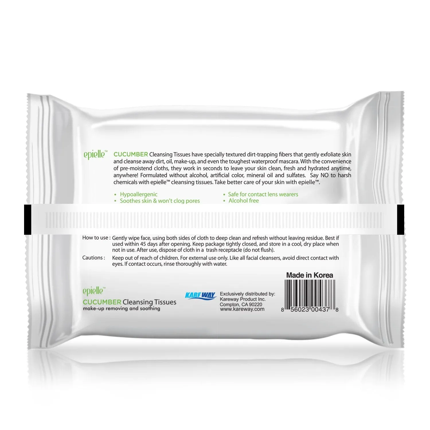 Cucumber Make-up Removing Cleansing Tissues | 30ct