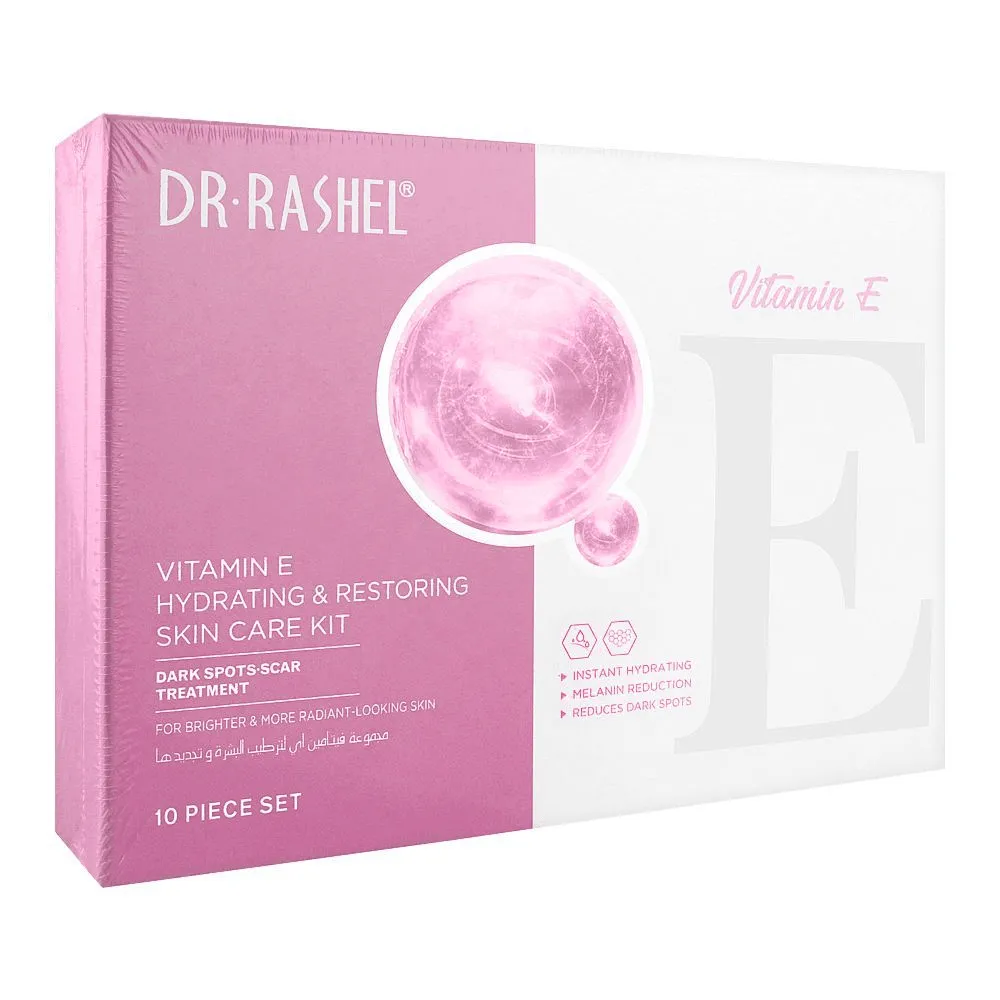 Dr.Rashel Vitamin E Hydrating & Restoring Skin Care Kit - 10 Pcs Set