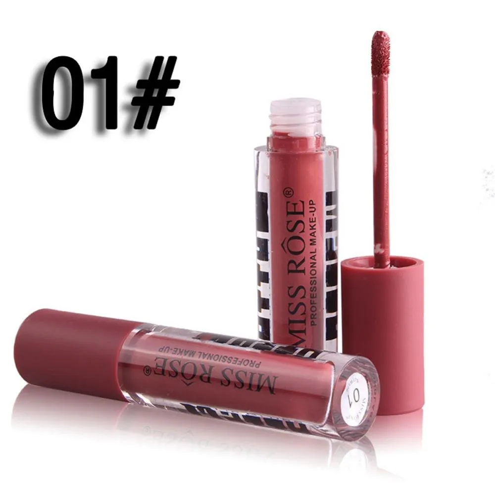 MISS ROSE New Fashion Color Matte Lip Gloss