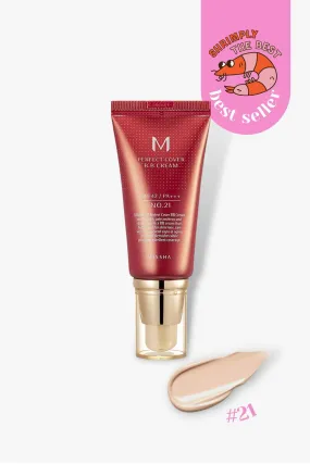 Missha - Perfect Cover B.B Cream, SPF 42 PA    (21 Light Beige) - 50ml