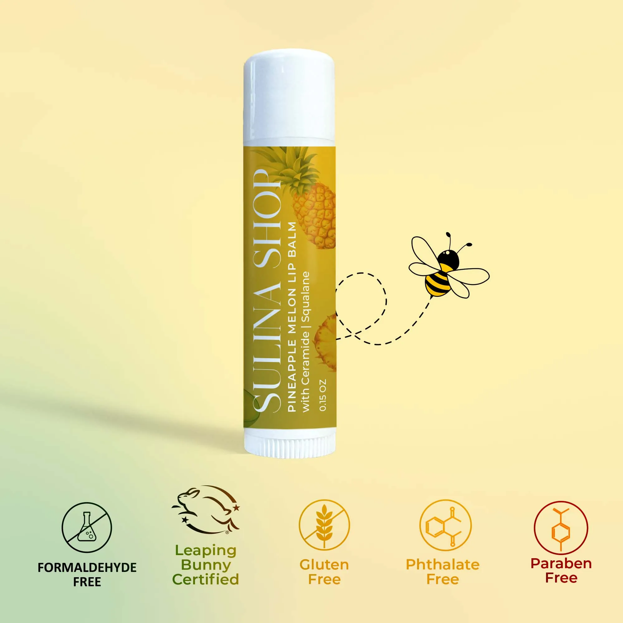 Pineapple Melon Lip Balm with Ceramide