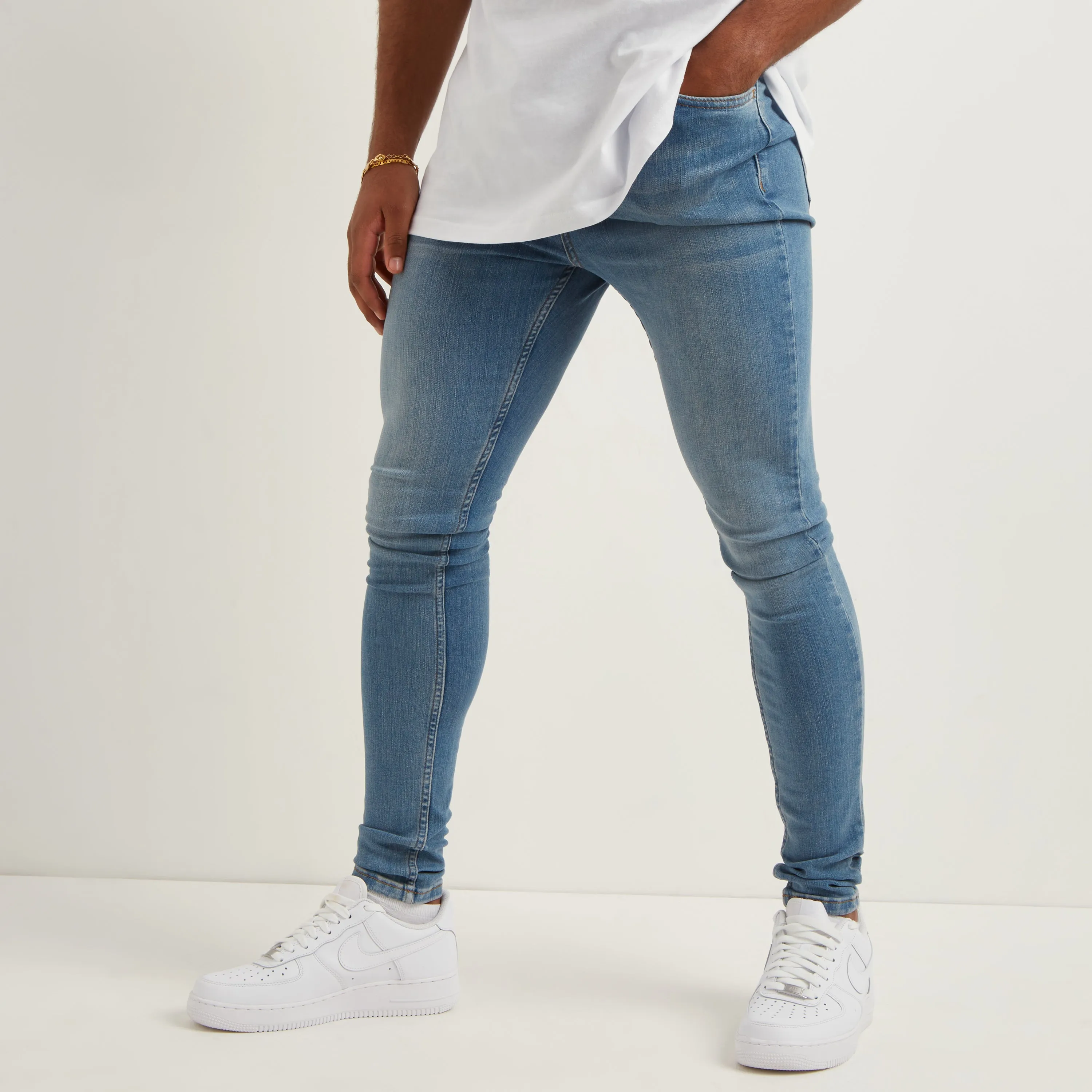 Signature Spray On Jeans - Blue