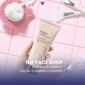 THE FACE SHOP Rice Water Bright Facial Foaming Cleanser | Pembersih Wajah Mencerahkan - LVS Shop