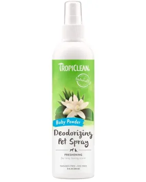 TropiClean Baby Powder Deodorizing Spray for Pets