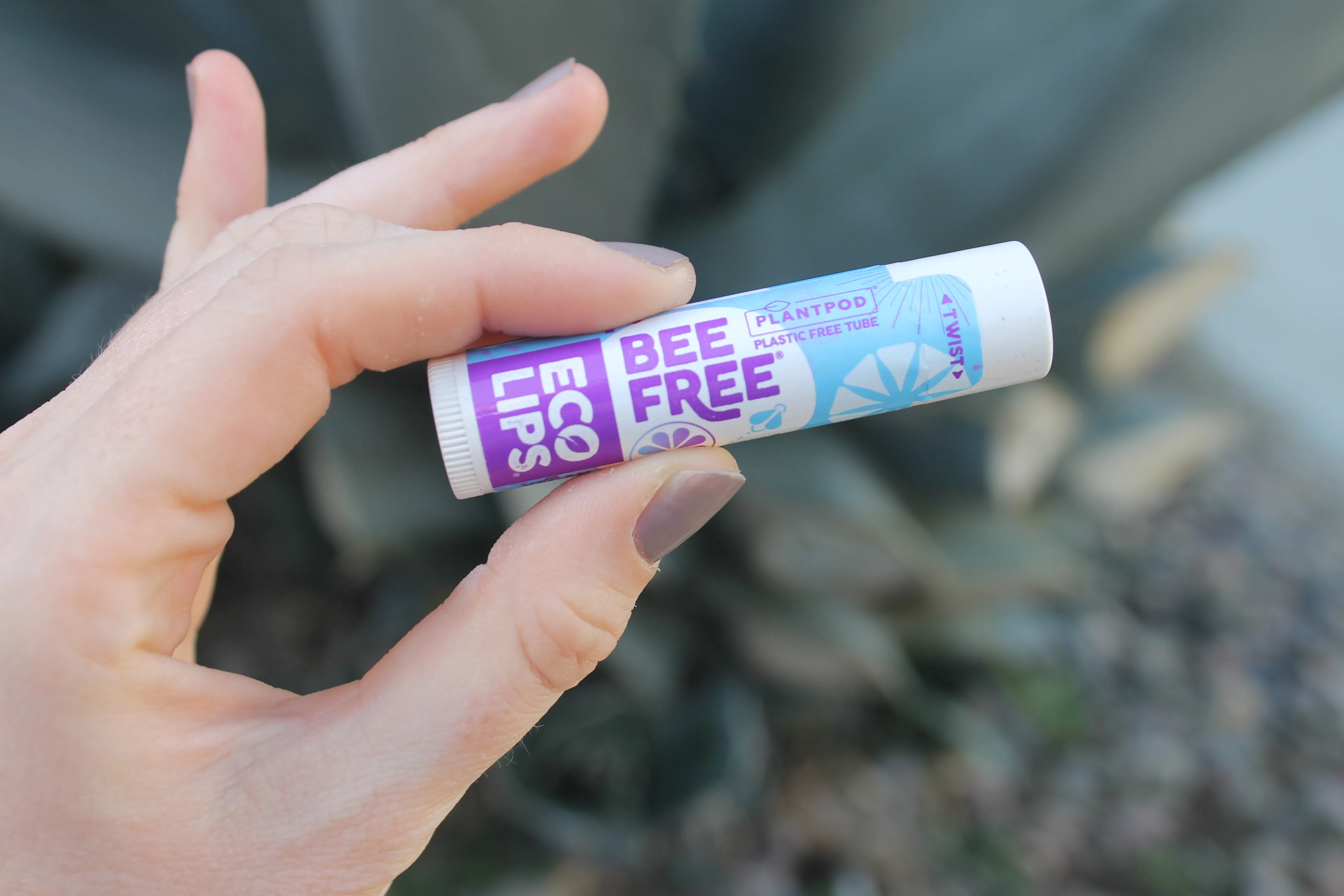 Vegan Bee Free® Plant Pod® Unflavored Organic Lip Balm, 6 Pack